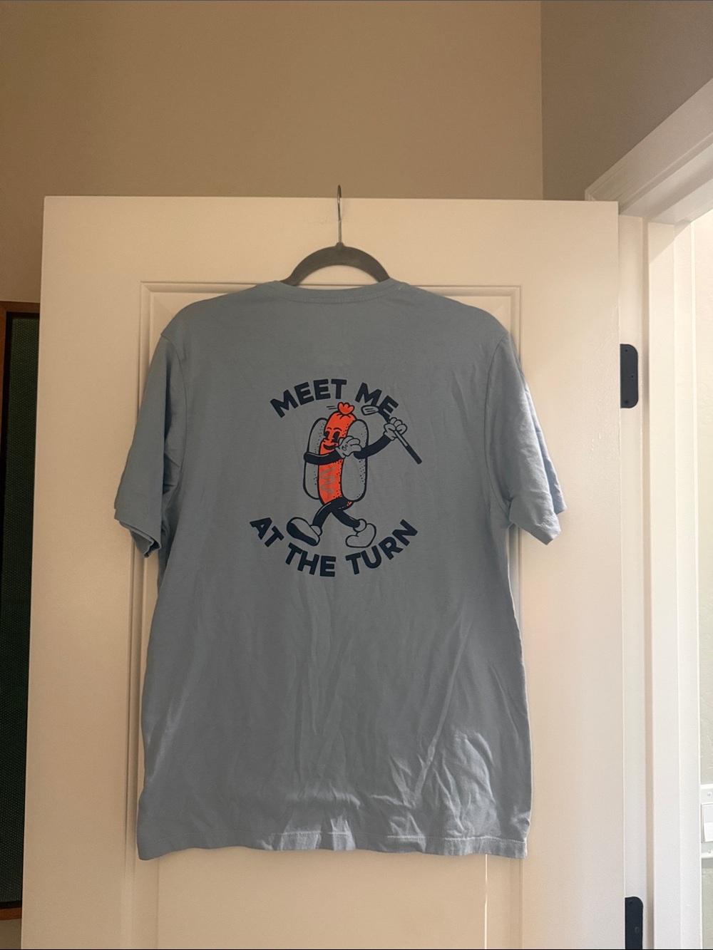 Light Blue Short-Sleeve Graphic Tee — Meet Me At The Turn